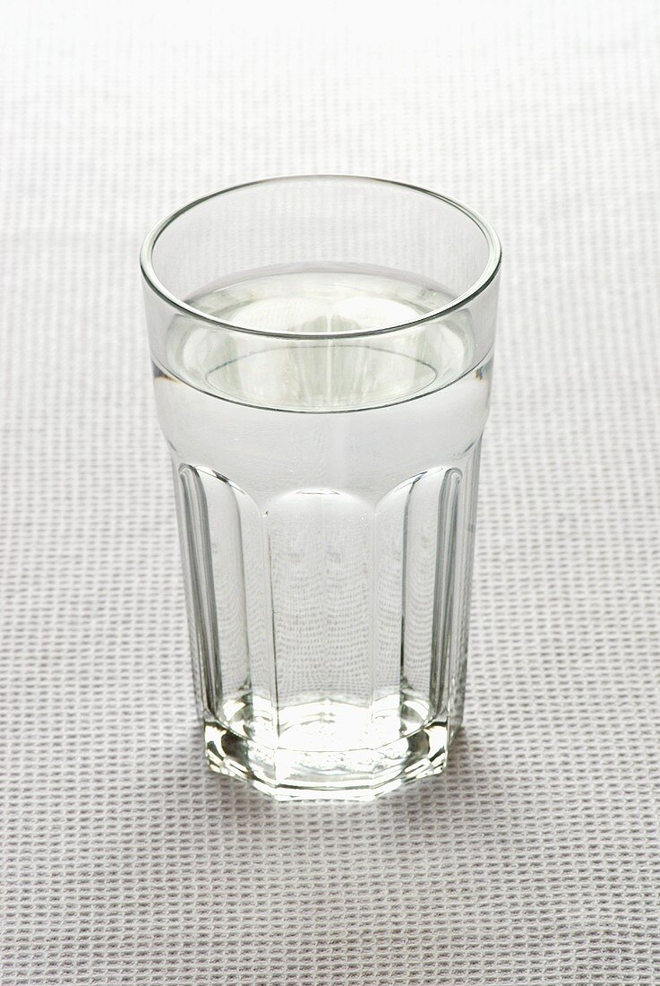 A glass of water