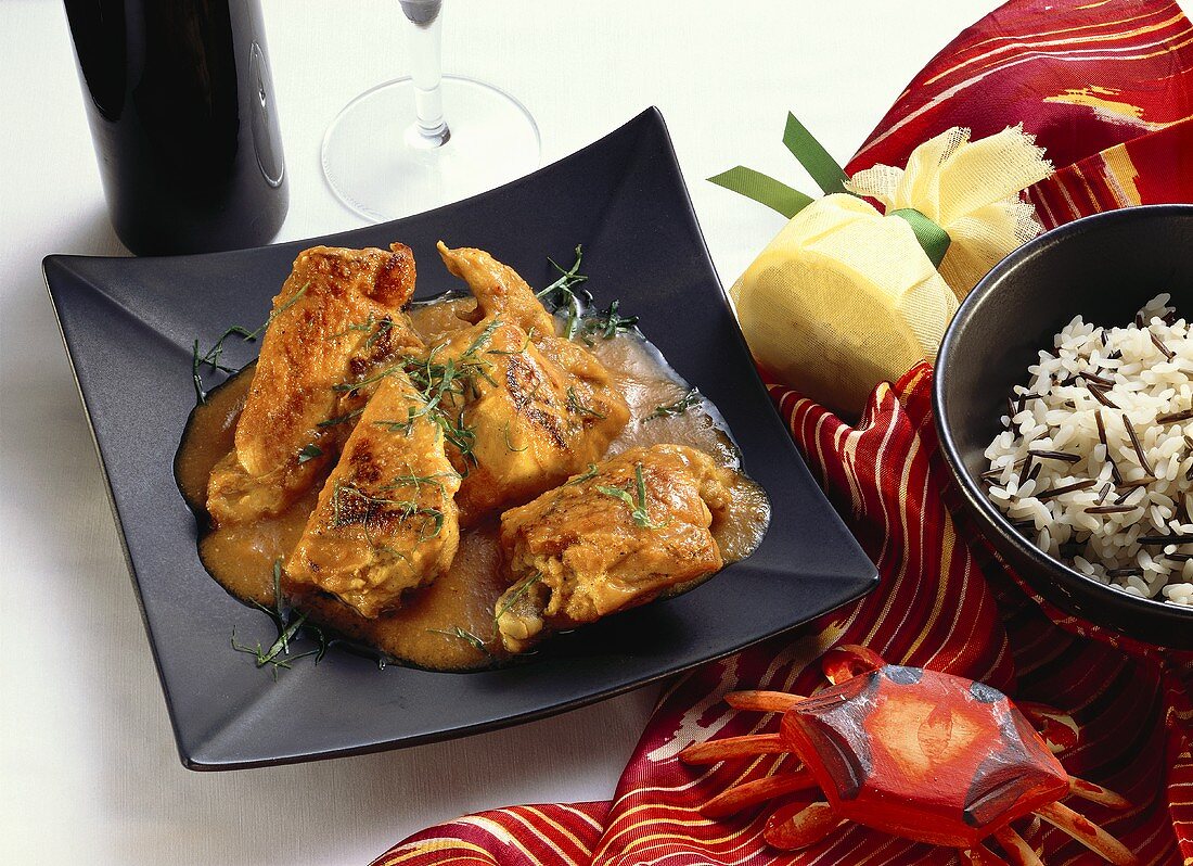 Creole Chicken with Wild Rice