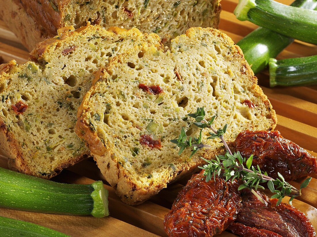 Courgette and herb bread