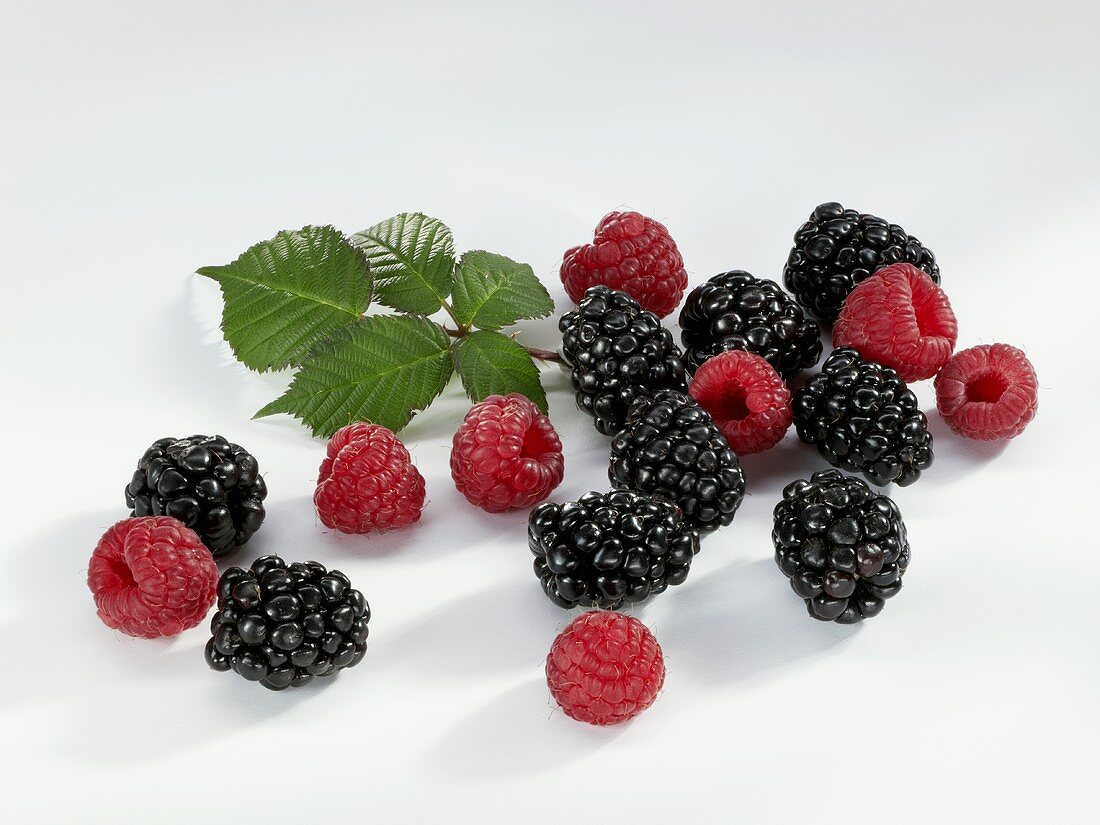 Himbeeren und Brombeeren