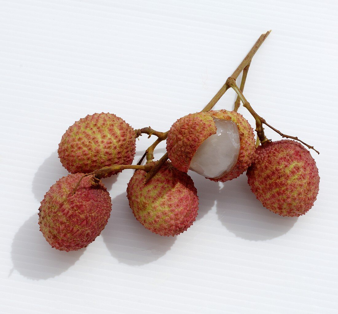 Frische Litschis (Lychees) aus Thailand