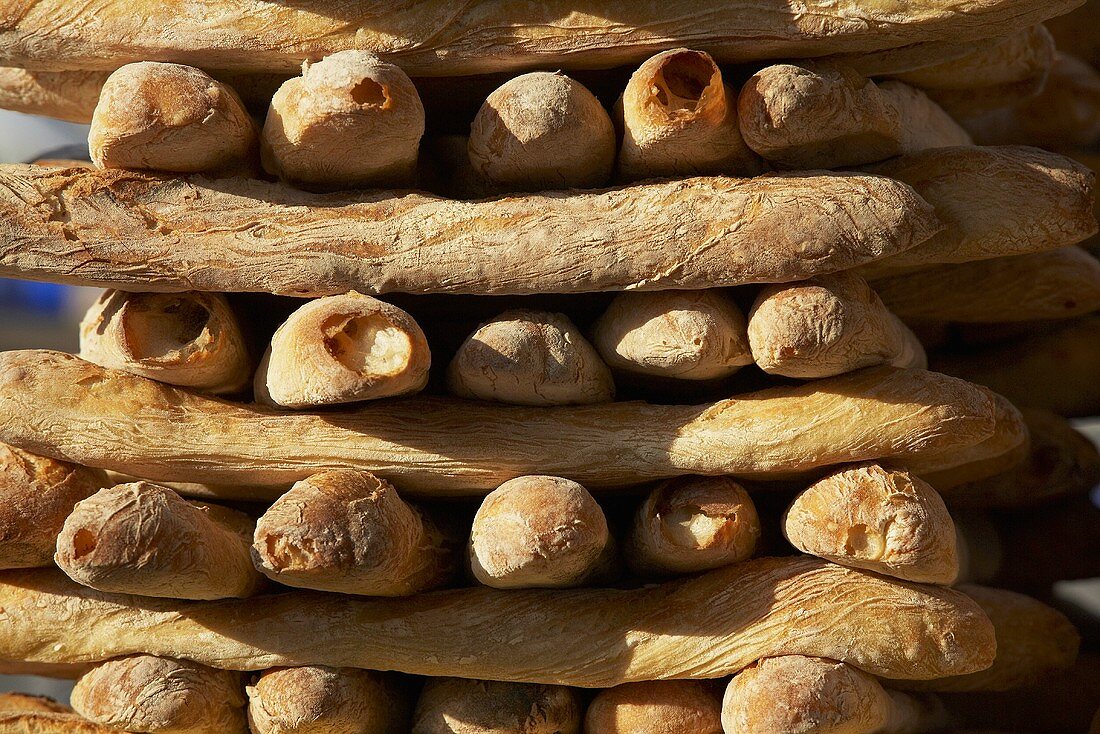 Stacked baguettes