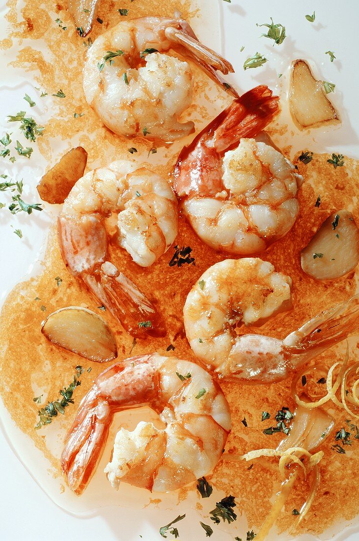 Gambas mit Sherry und Knoblauch