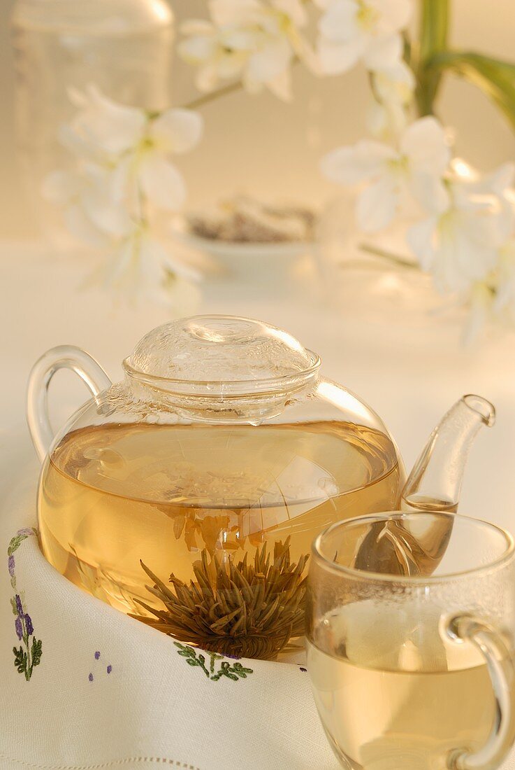Tee aus der Lotusblüte