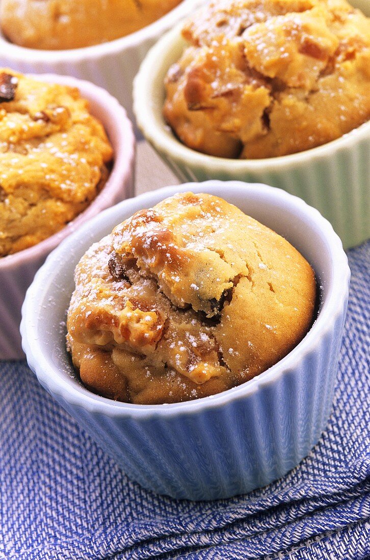 Macadamia and apricot muffins