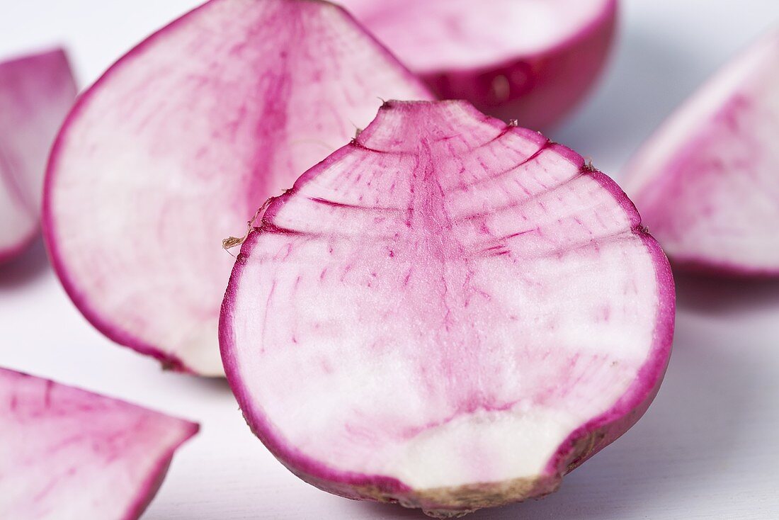 Radish, halved (close-up)