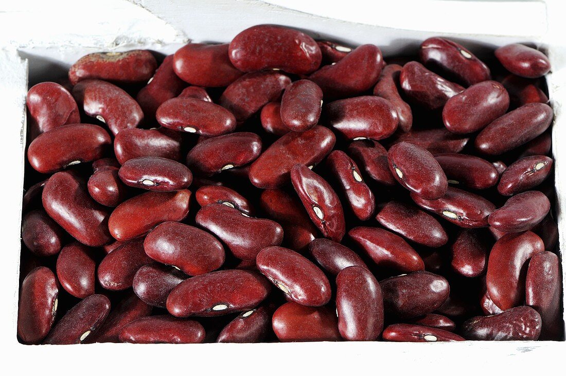 A box of kidney beans