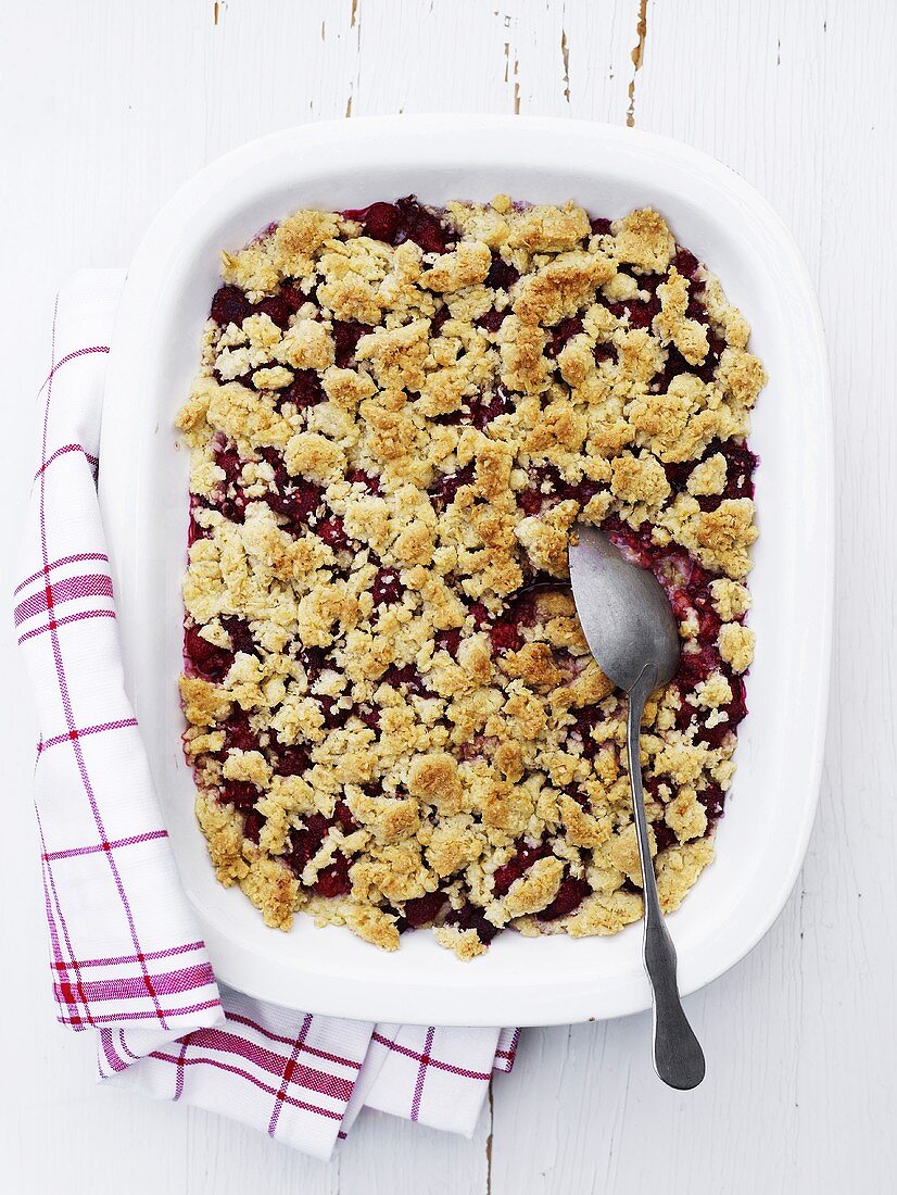 Raspberry crumble