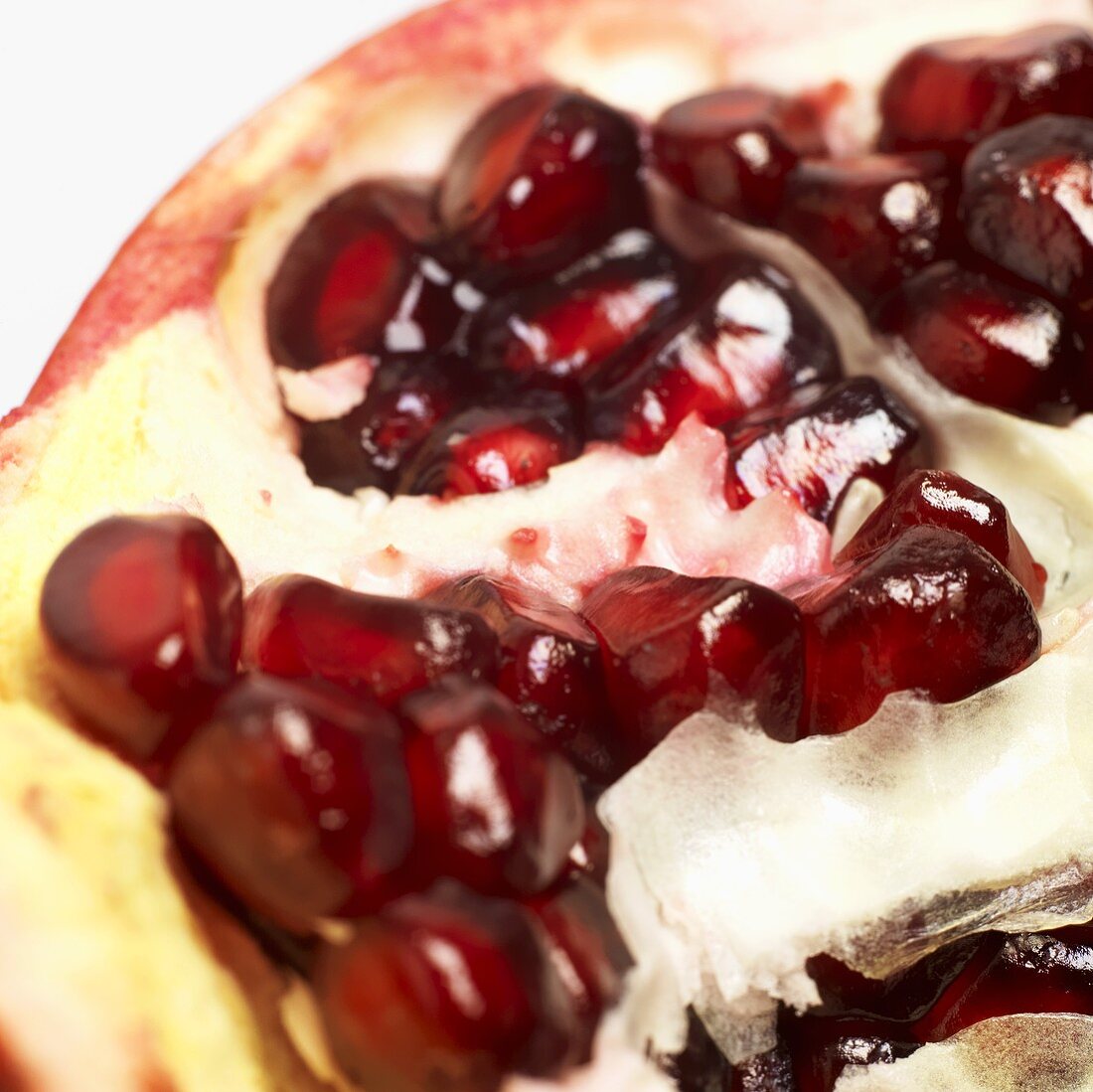 Half a pomegranate, close-up