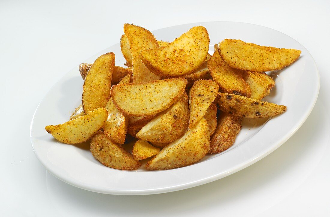 Potato Wedges auf Teller