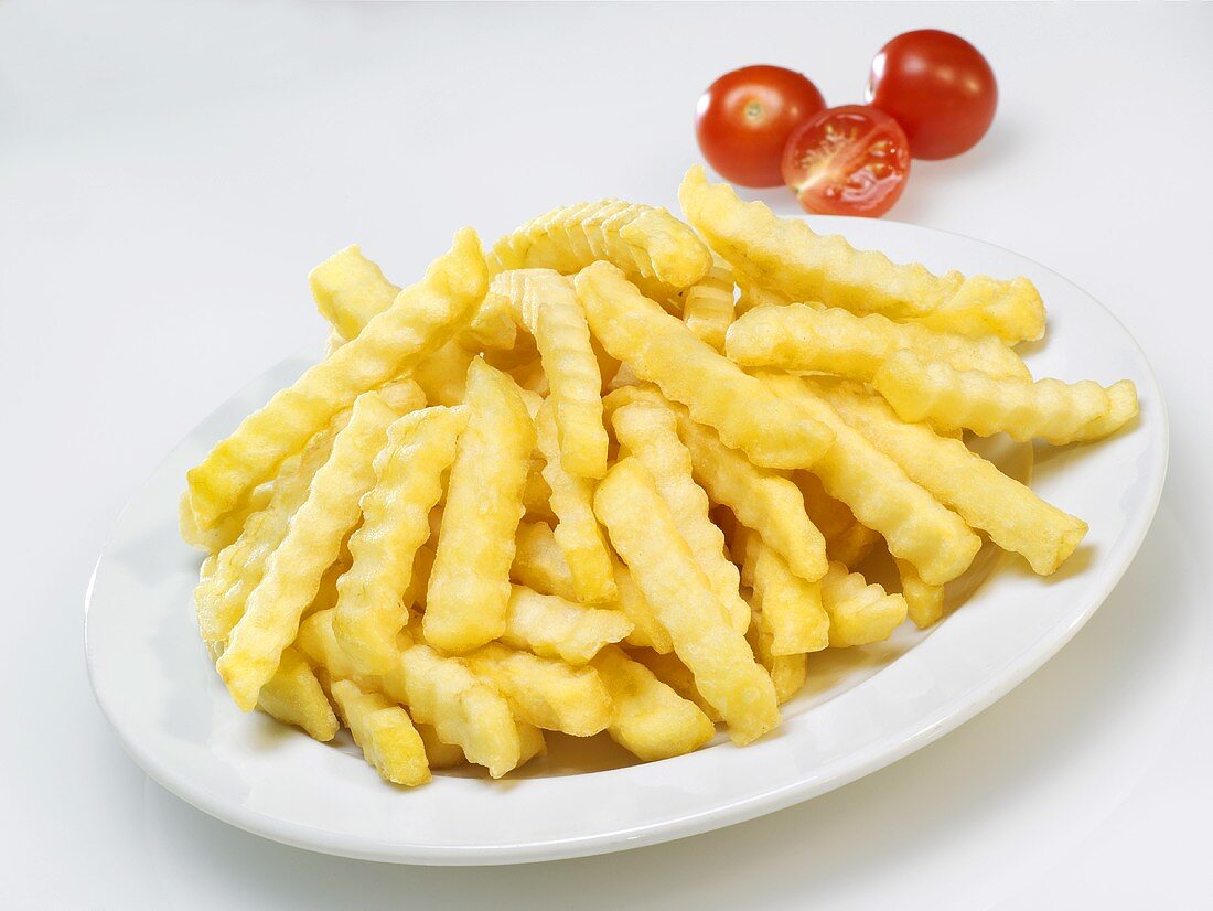 Teller mit Pommes frites