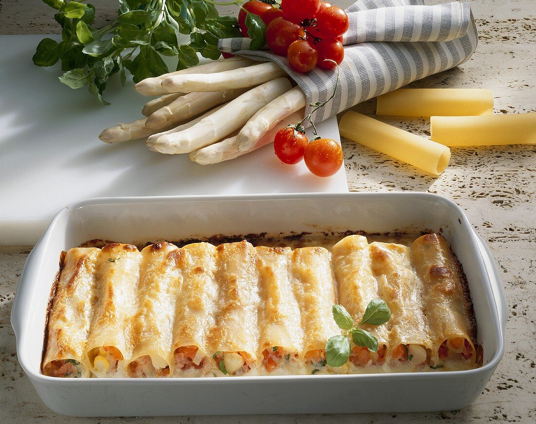 Cannelloni mit Spargel