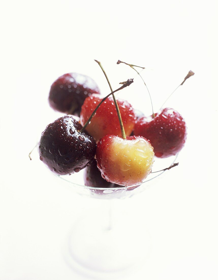 Cherries in a glass