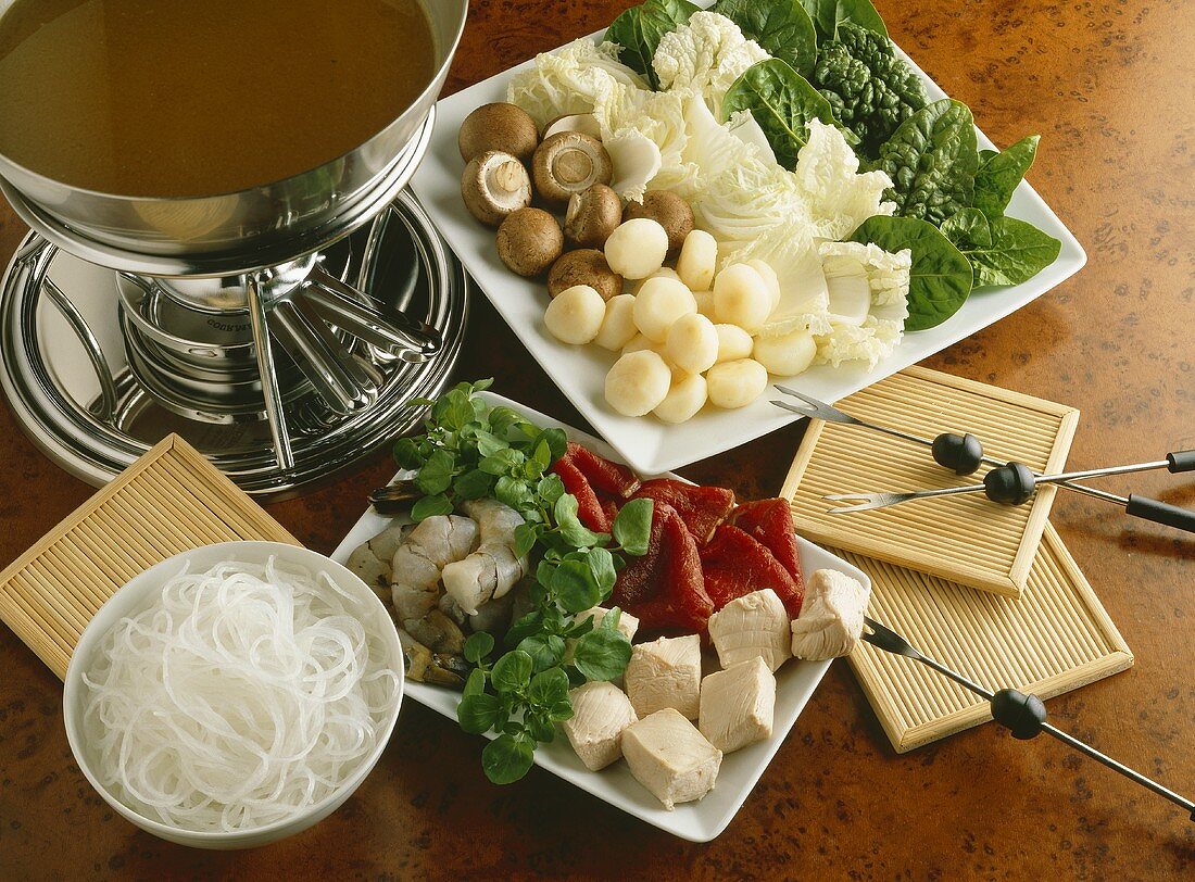 Asiatisches Fondue