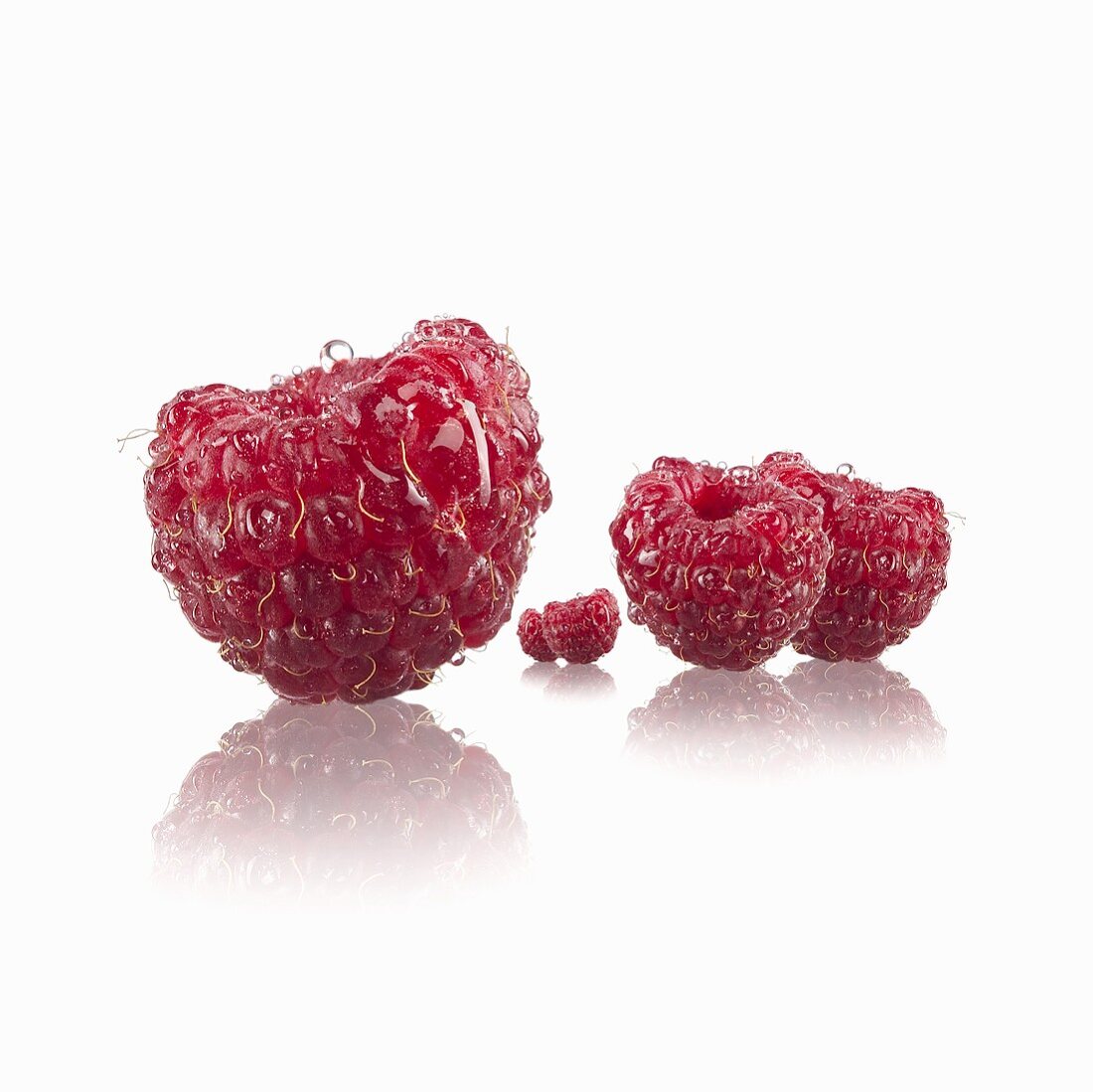 Five raspberries