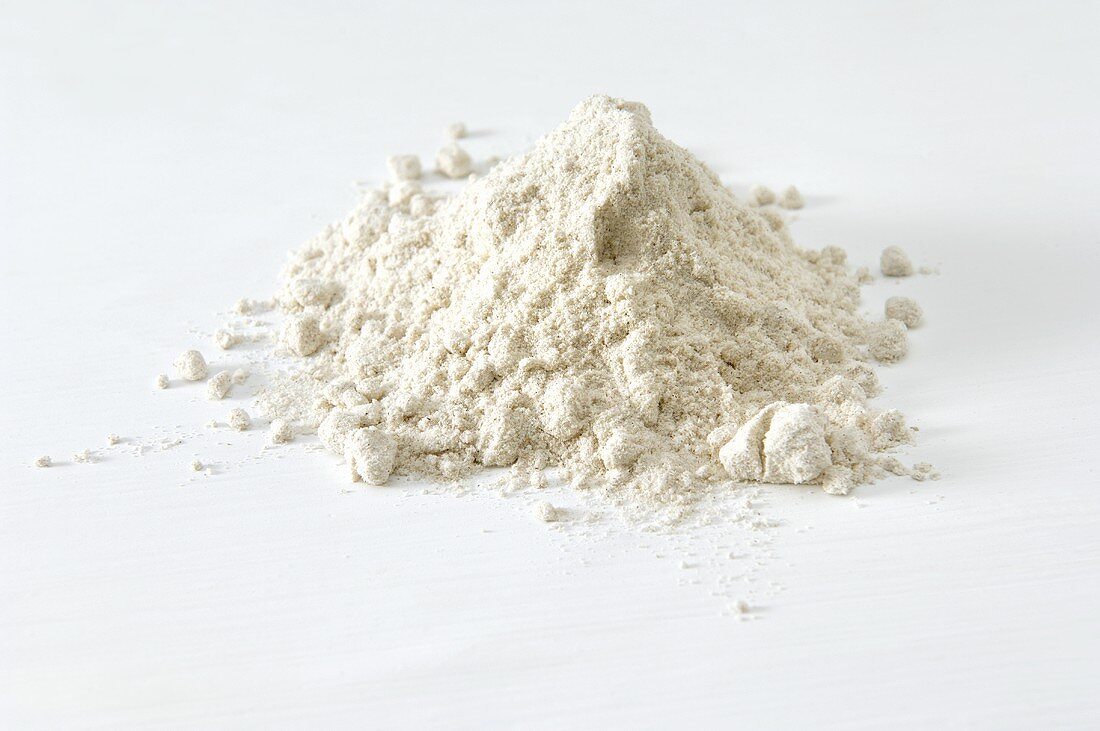 A heap of buckwheat flour