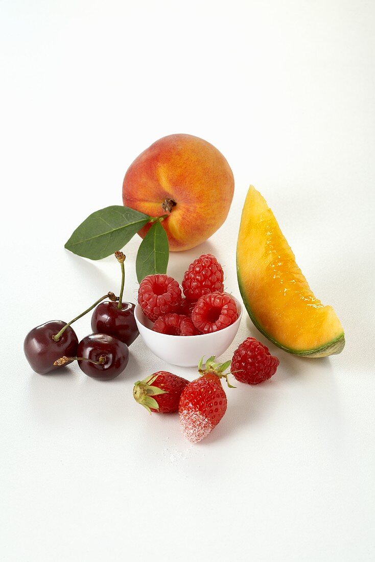 Various types of fruit and berries