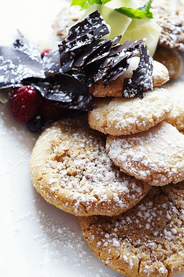 Ginger Cookies with Powdered Sugar