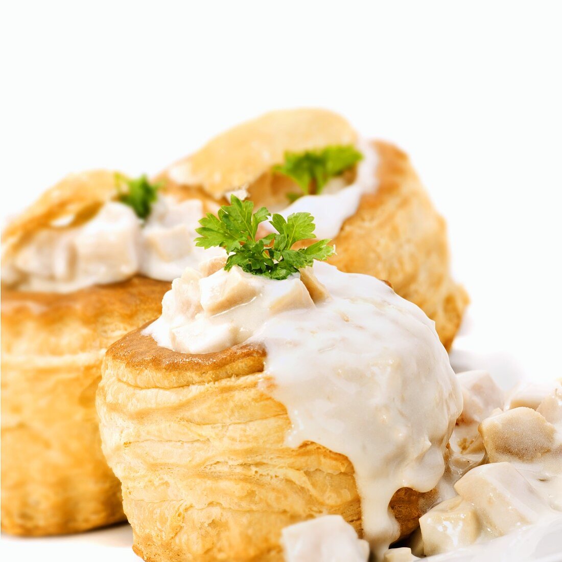 Vol-au-vents filled with ragout fin