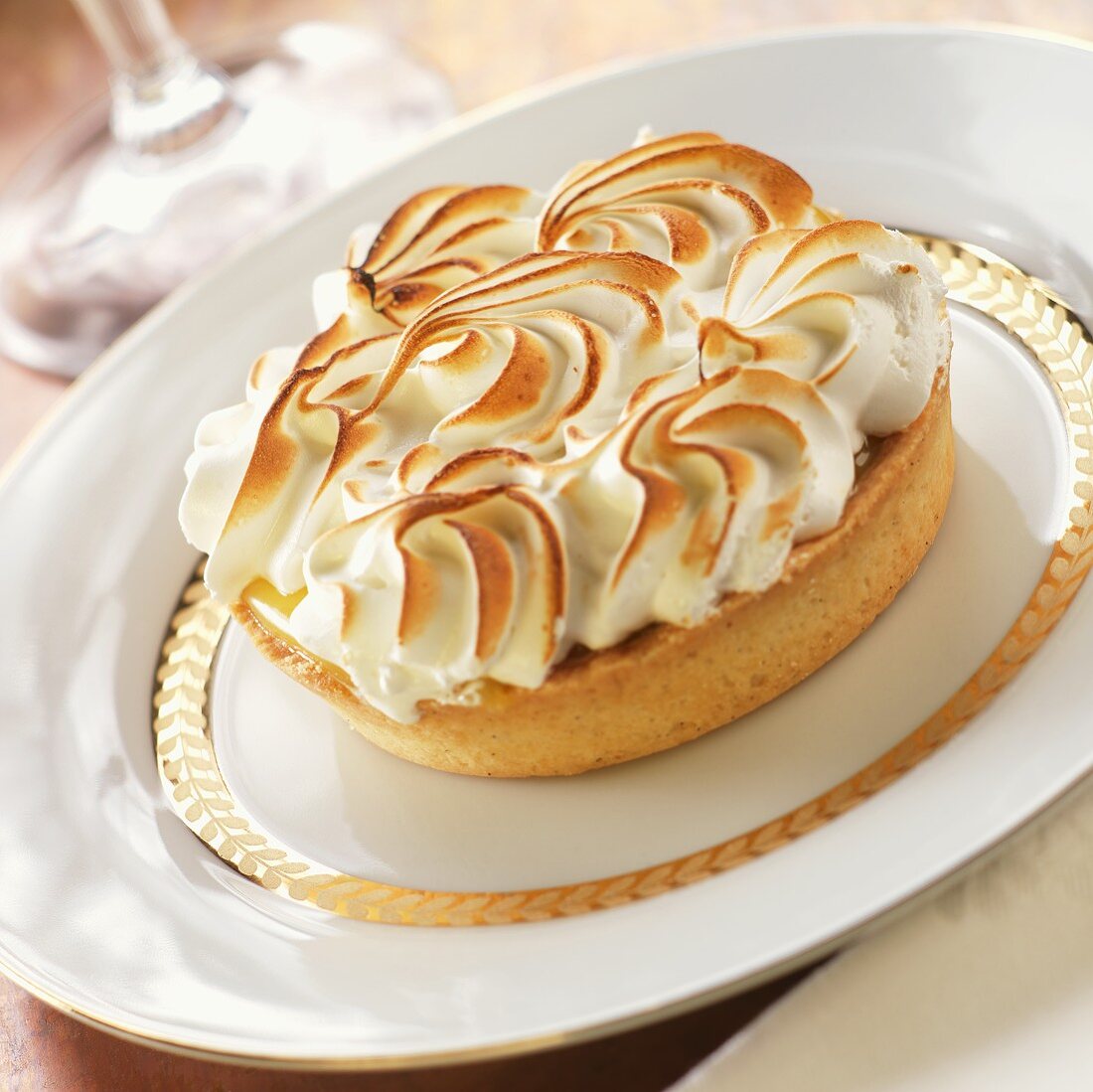 Lemon Tart with Toasted Meringue Top