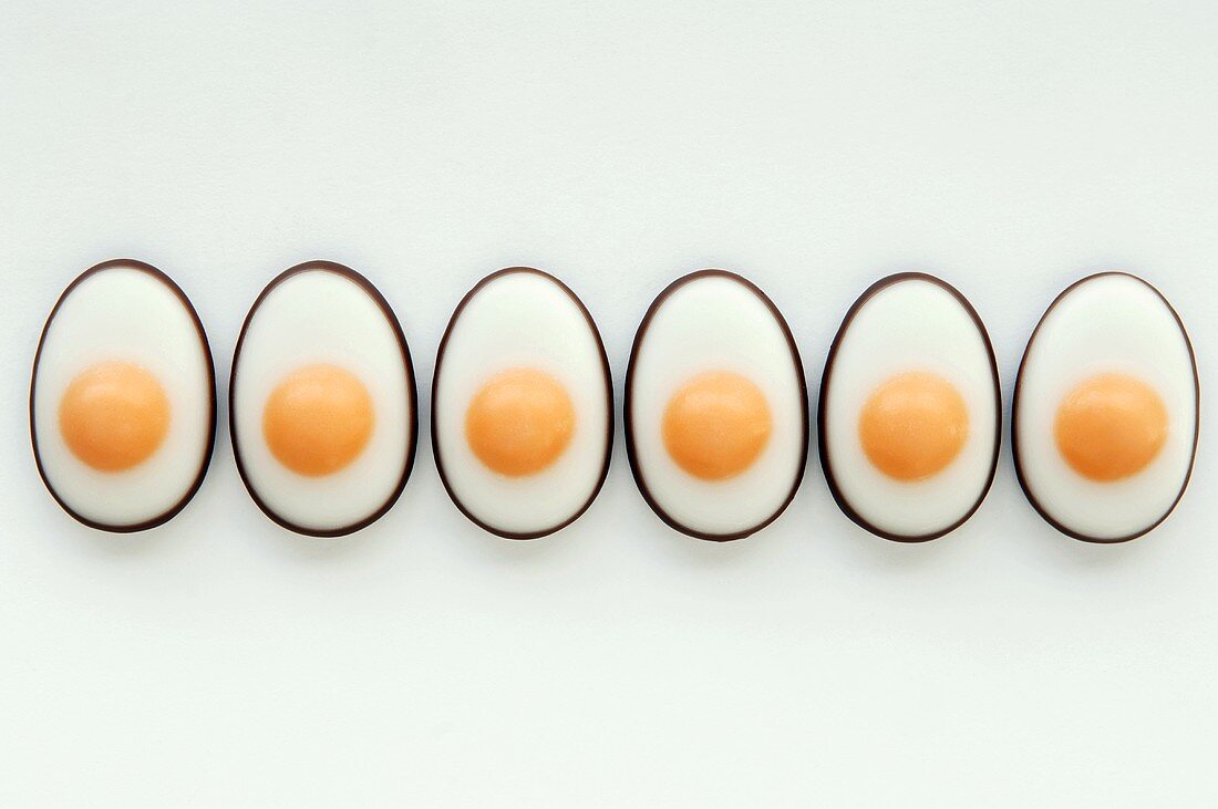 Fondant Easter Eggs, close-up