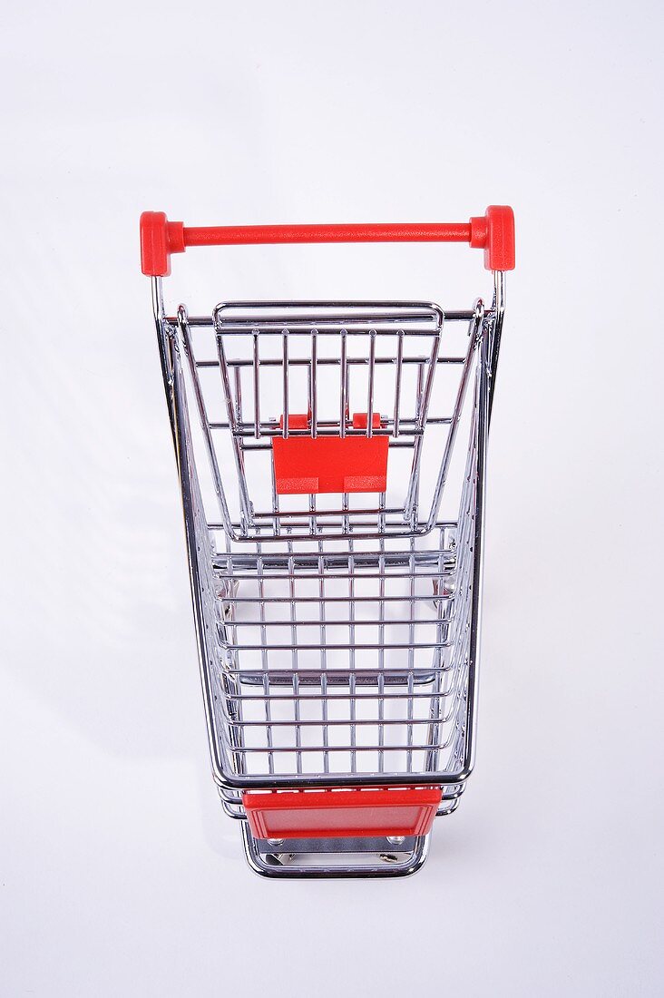 A shopping trolley (overhead view)