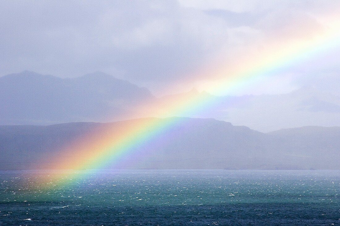 Rainbow over the sea