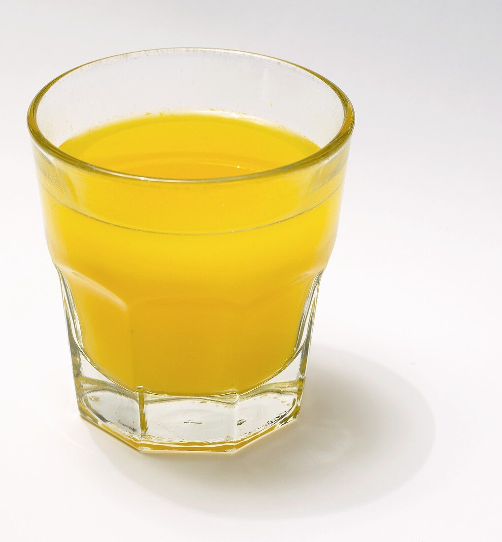 A glass of orange juice