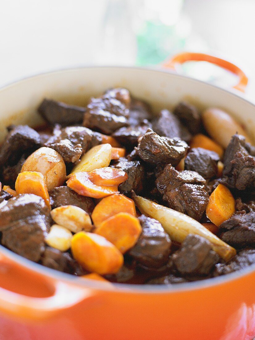 Beef stew with carrots