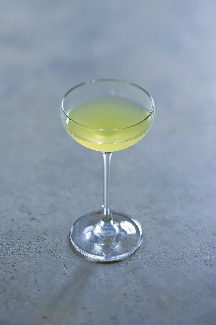 A glass of limoncello