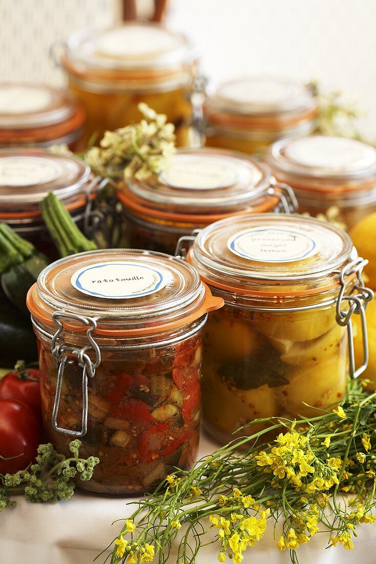 Assorted Homemade Preserves 