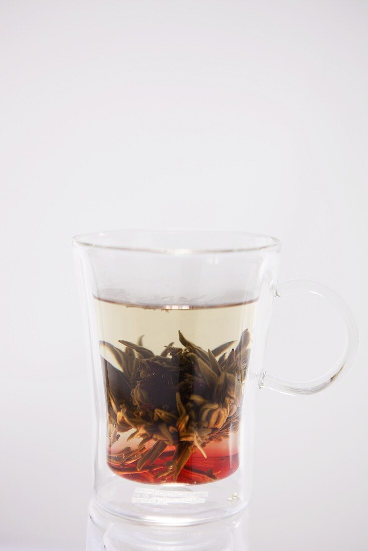 Tea with tea flower