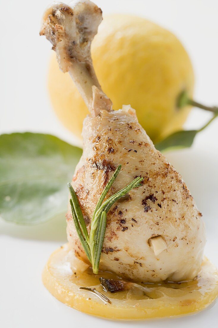 Lemon chicken with rosemary