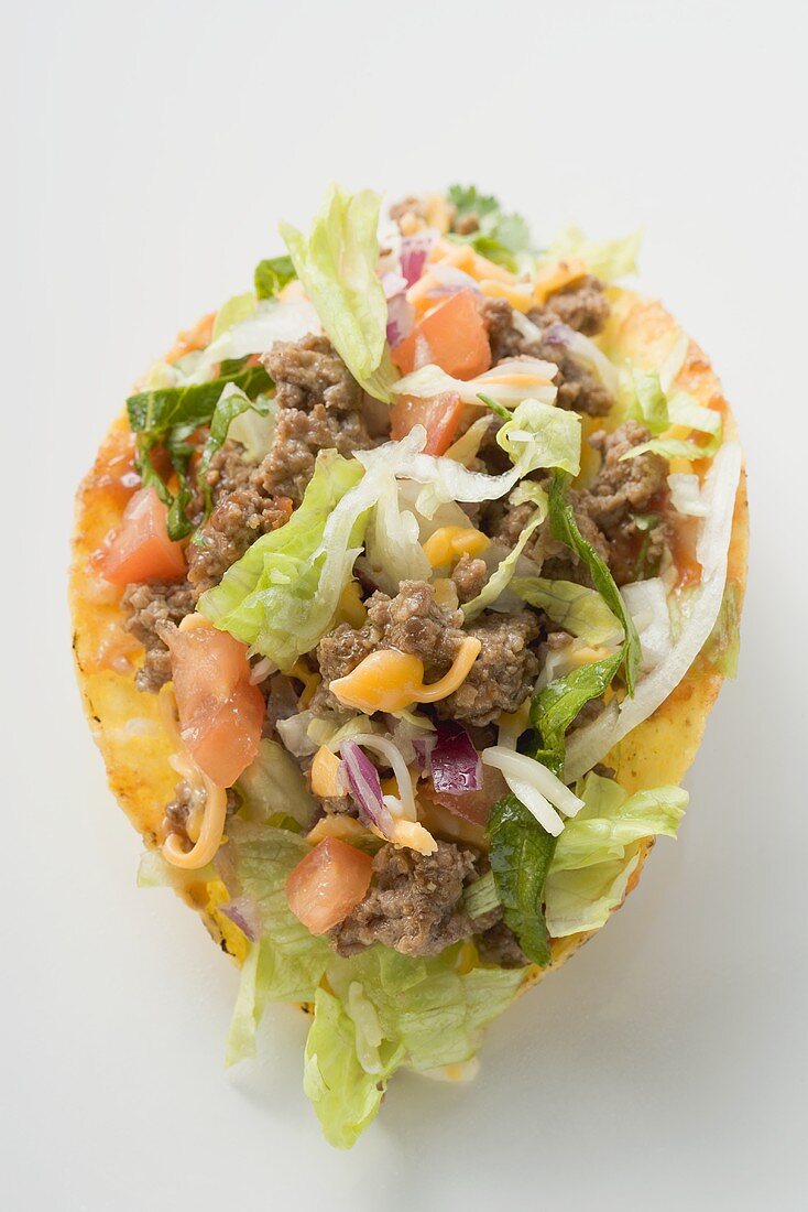 Taco with mince filling