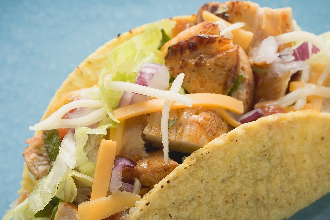 Chicken taco (close-up)