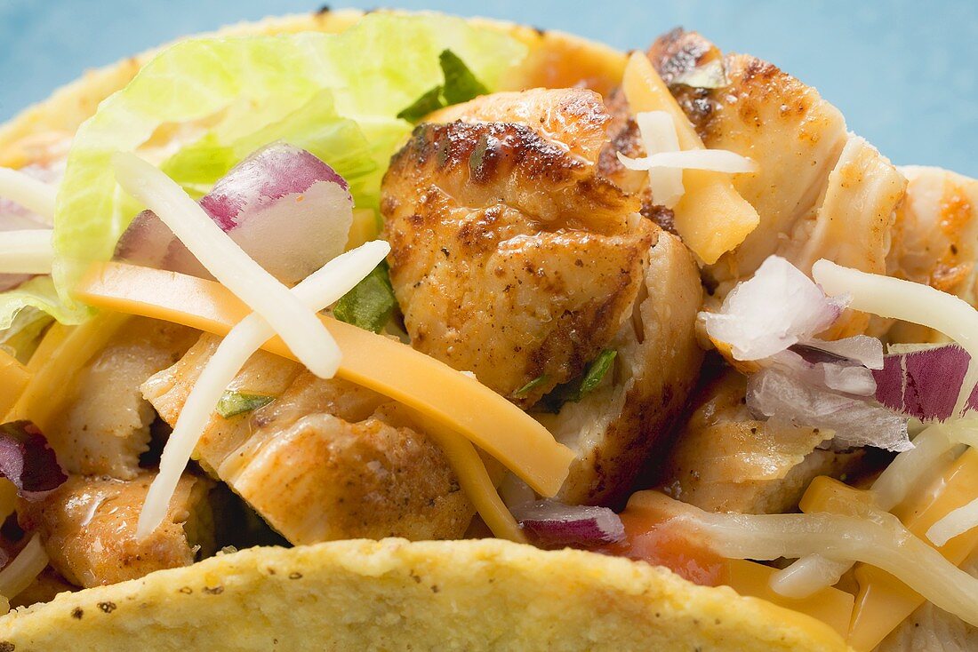 Chicken taco (close-up)