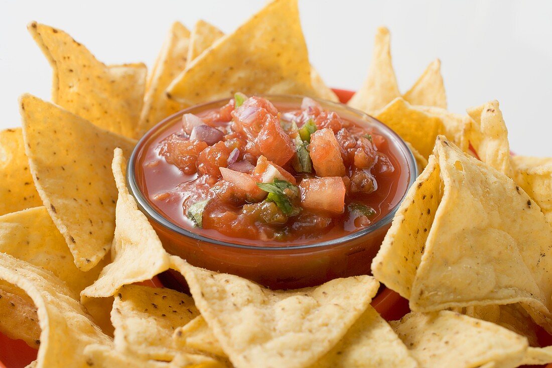 Salsa with nachos