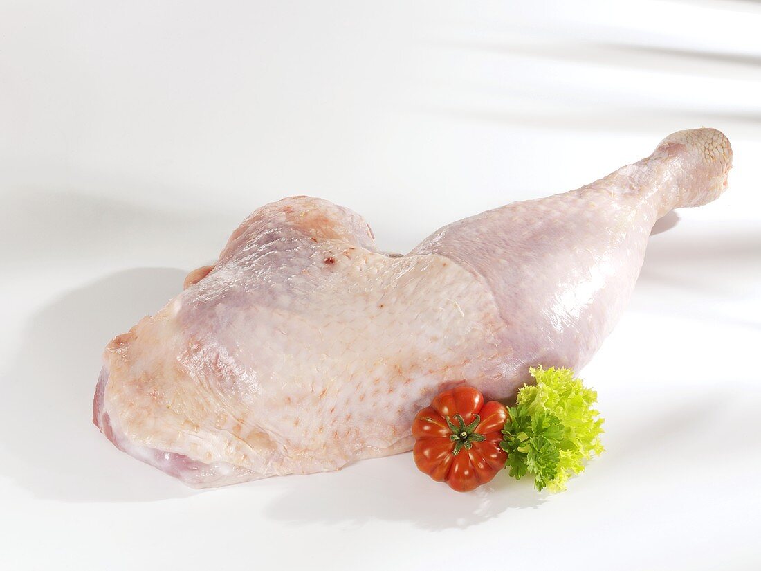 Fresh turkey leg