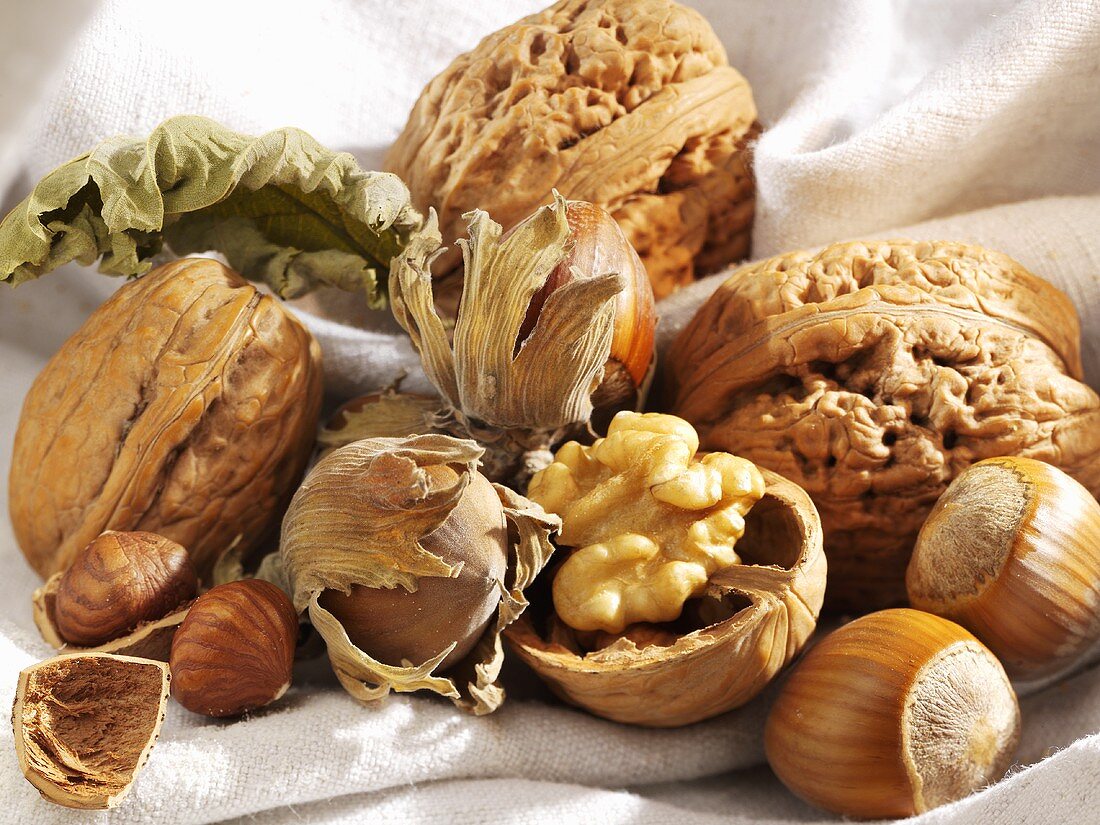 Walnuts and hazelnuts