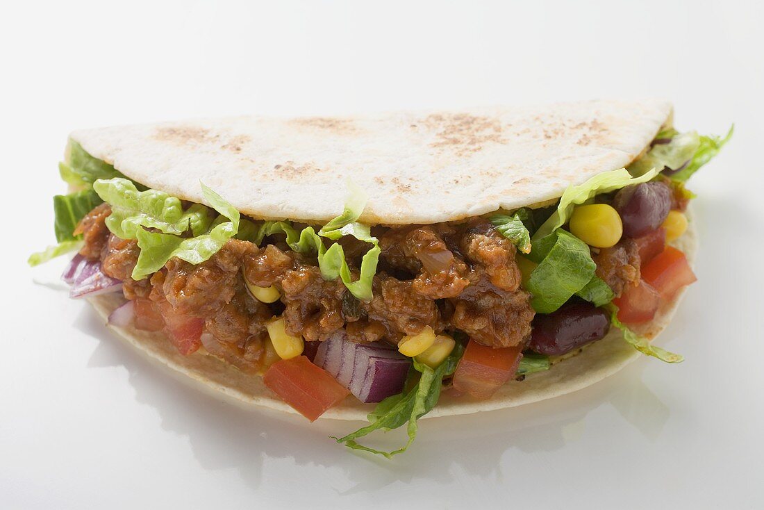 Taco with mince filling