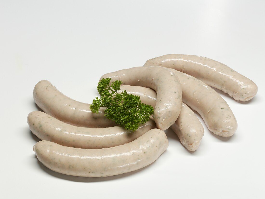 Seven Weisswurst (white sausages)