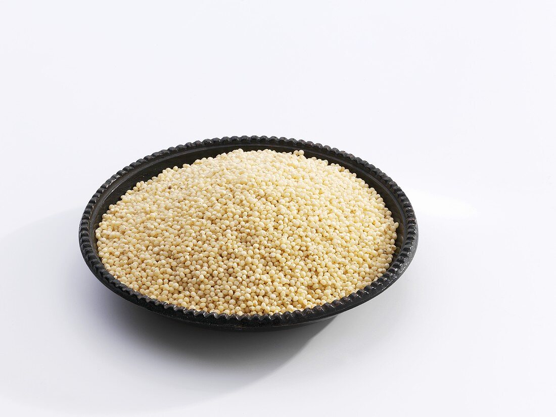 Millet in a dish