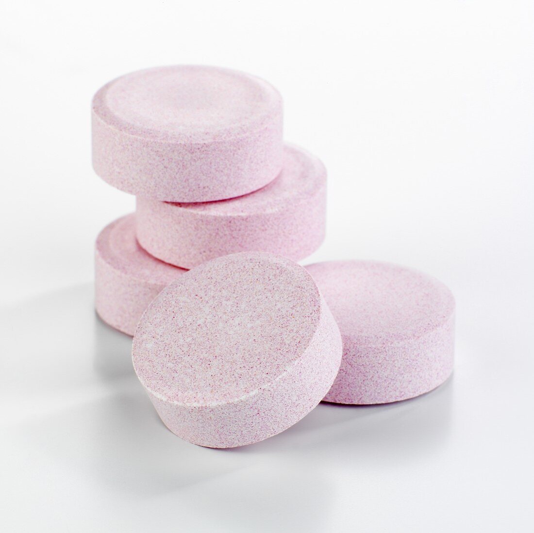 Five effervescent magnesium tablets