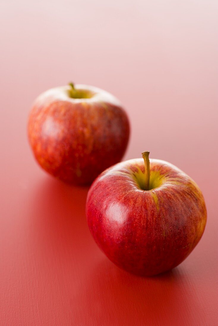 Two red apples