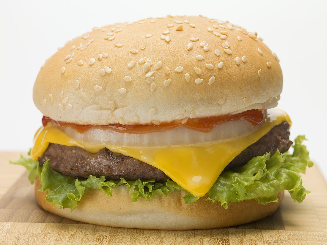 A cheeseburger