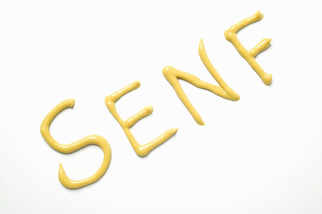 The word SENF (mustard)