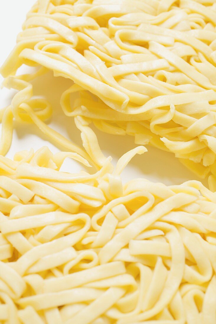 Noodles with packaging removed (close-up)