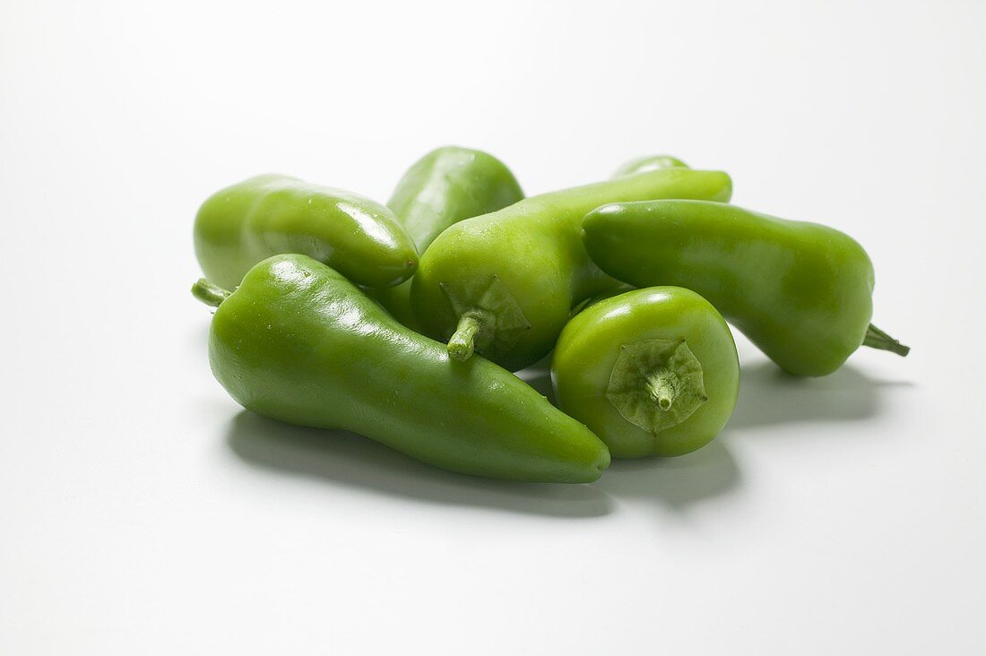 Several green chillies