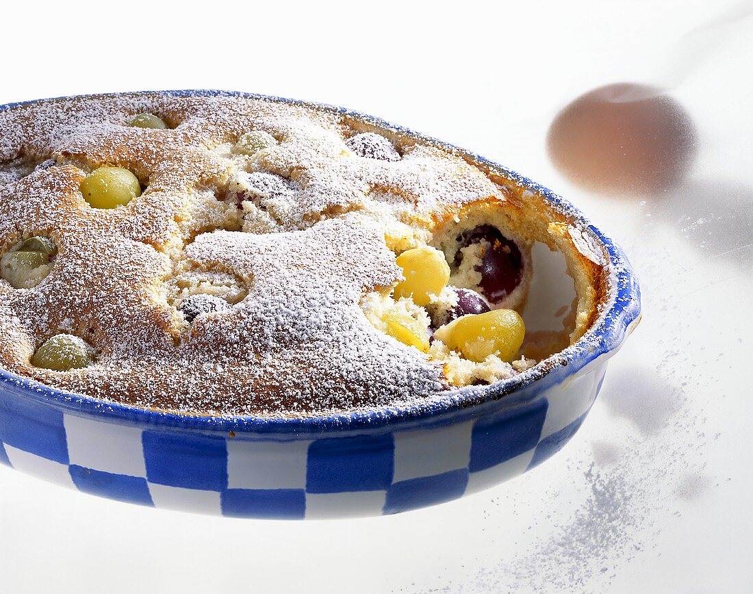 Grape clafoutis