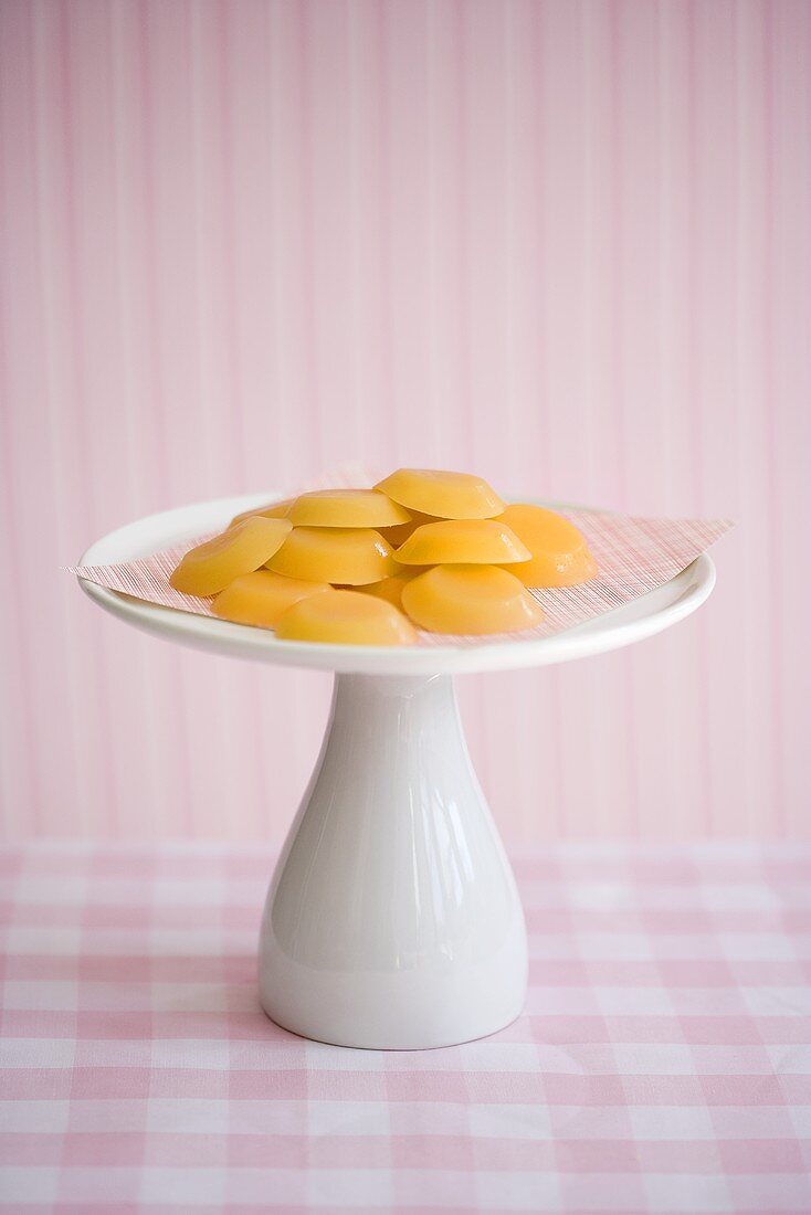 Toffee Candy on Pedestal Dish